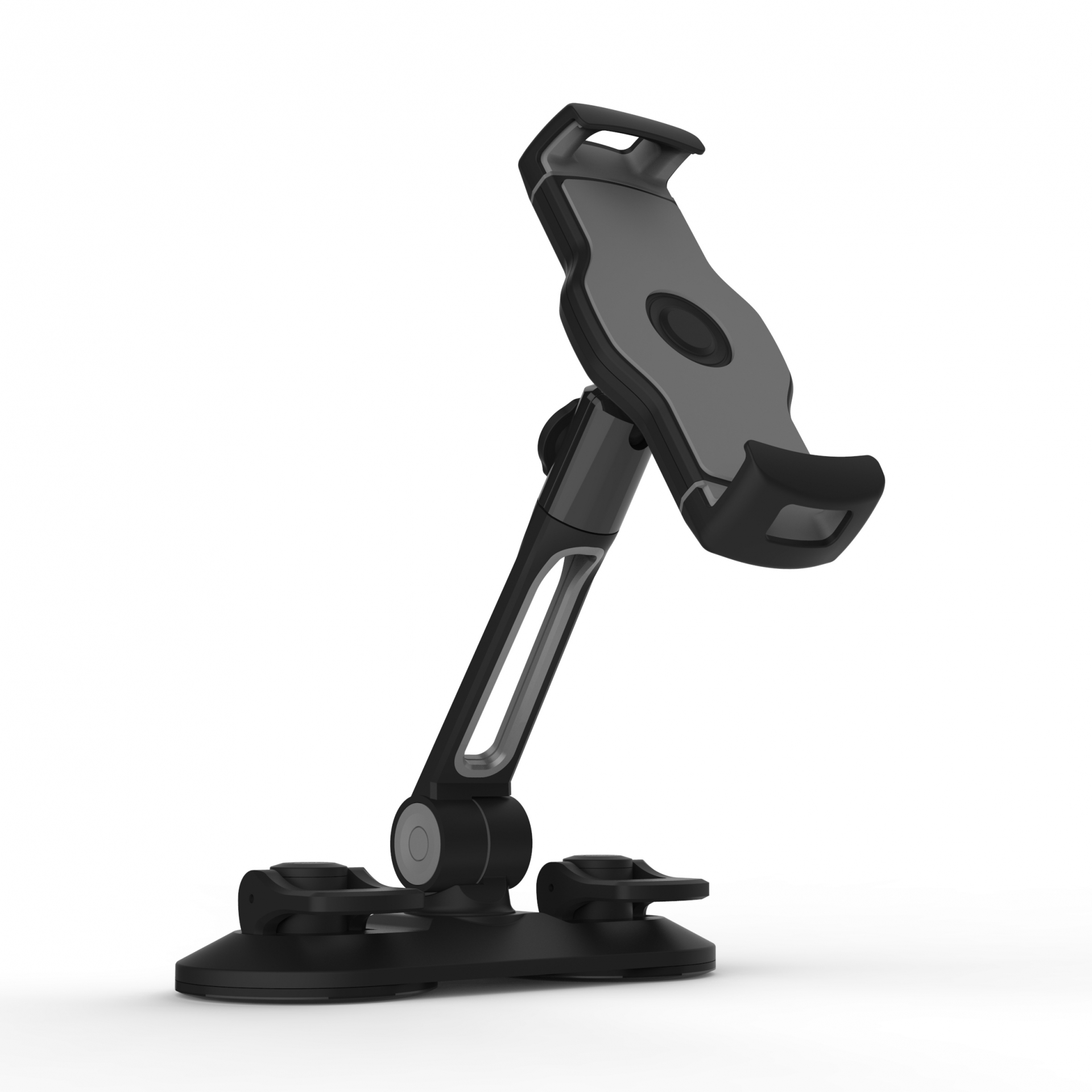 Ledetech LD-204C(BK) 雙吸盤座枱式平板電腦/智能電話支架 (Black)