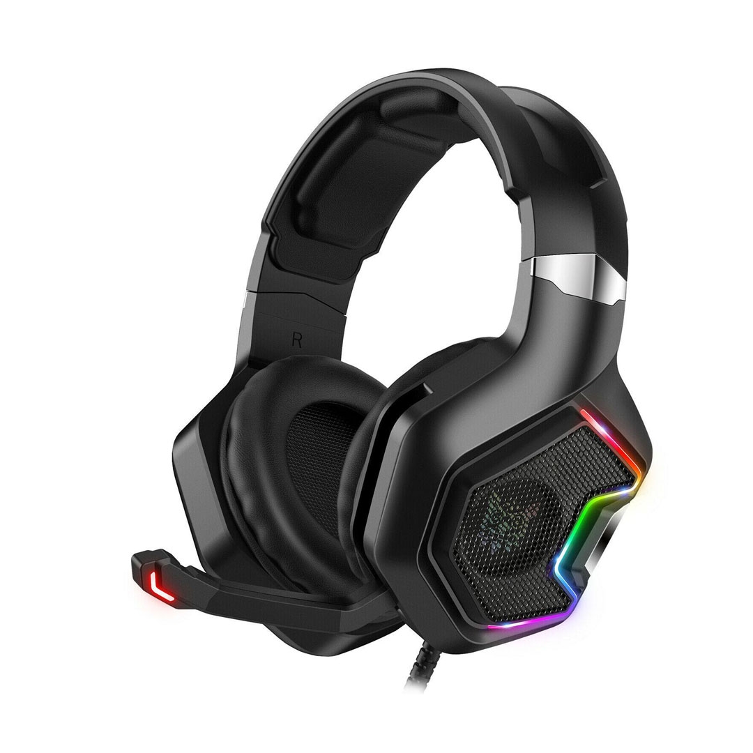 ONIKUMA [K10PRO-BLK-RGB] 電競級RGB耳機麥克風遊戲耳機