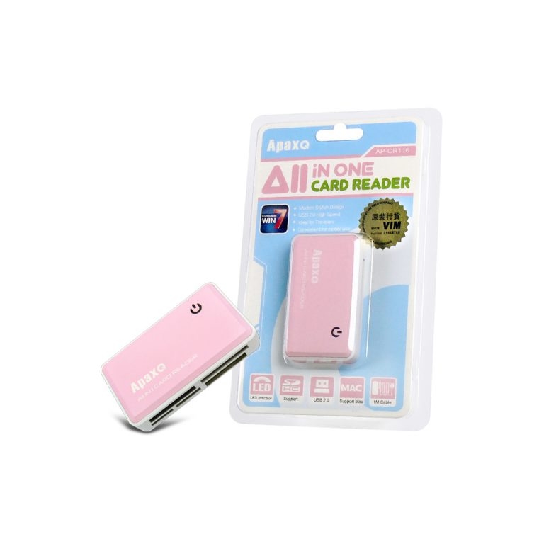 ApaxQ CR116PK 迷你讀咭器 Card Reader (PINK)