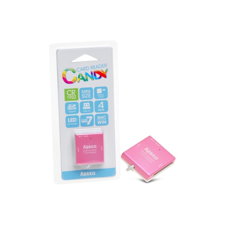 ApaxQ AP-CR1922-PK Mini CARD READER 迷你讀咭器 – 粉紅色