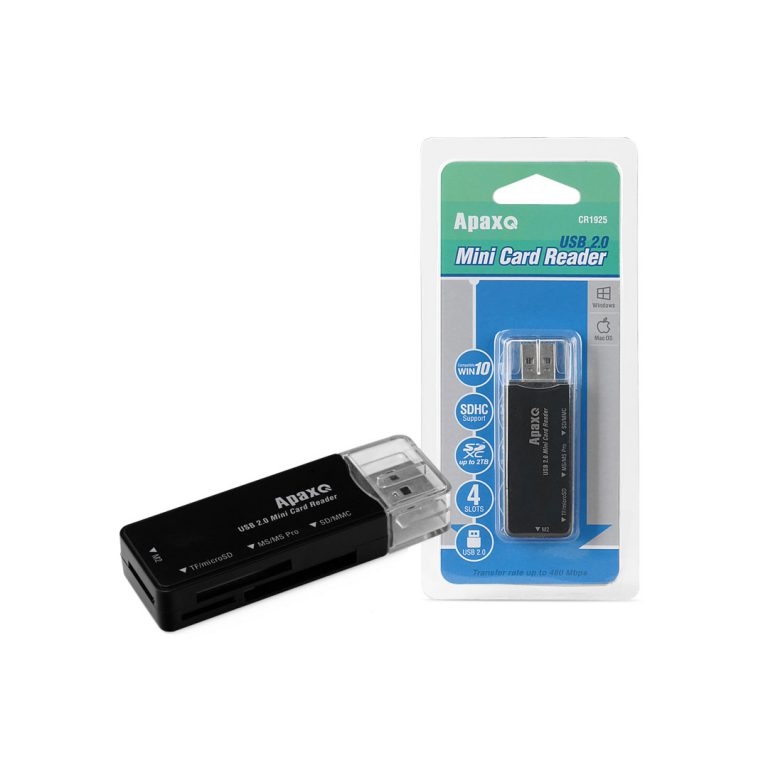 ApaxQ AP-CR1925-B Mini CARD READER 迷你讀咭器 – 黑色