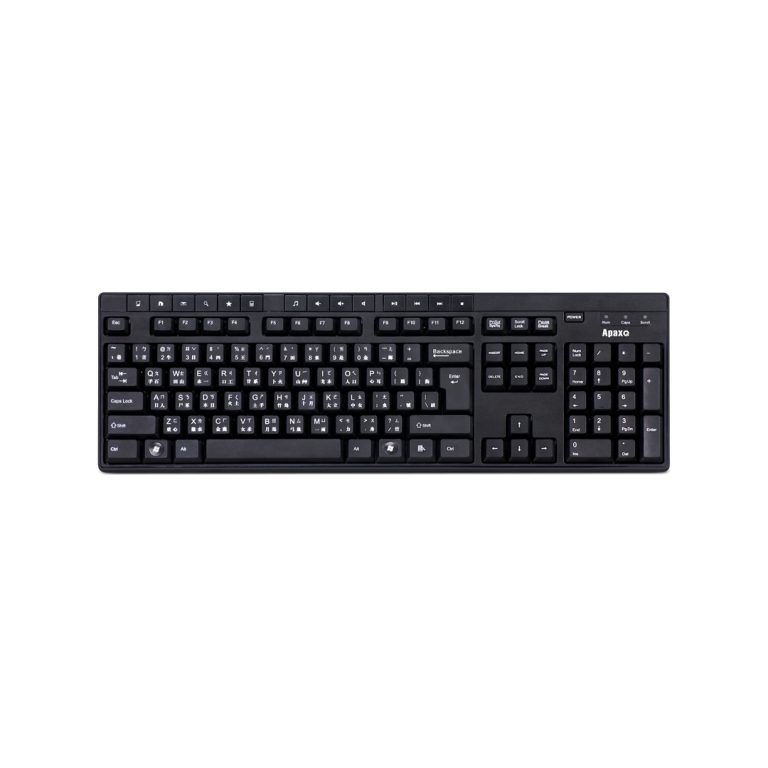 ApaxQ KB129B-USB Multimedia Keyboard - USB BK