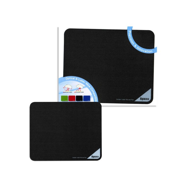 ApaxQ AP-MP001-B Mouse Pad(Golden Laser 220 x 180mm) 超薄環保滑鼠墊 – 黑色