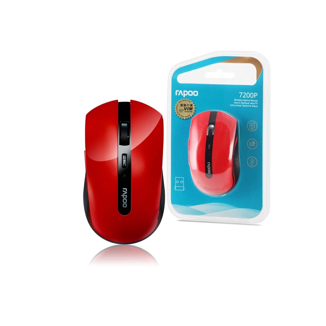 RAPOO M7200P-R 2.4G 無線光學滑鼠