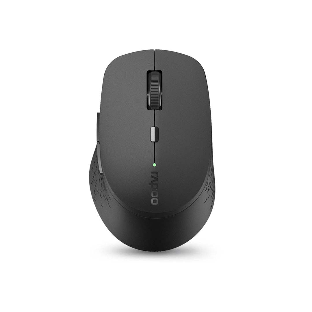 RAPOO [M300-BU] 藍牙3.0/4.0 + 2.4G 三模式無線靜音滑鼠 (黑色)
