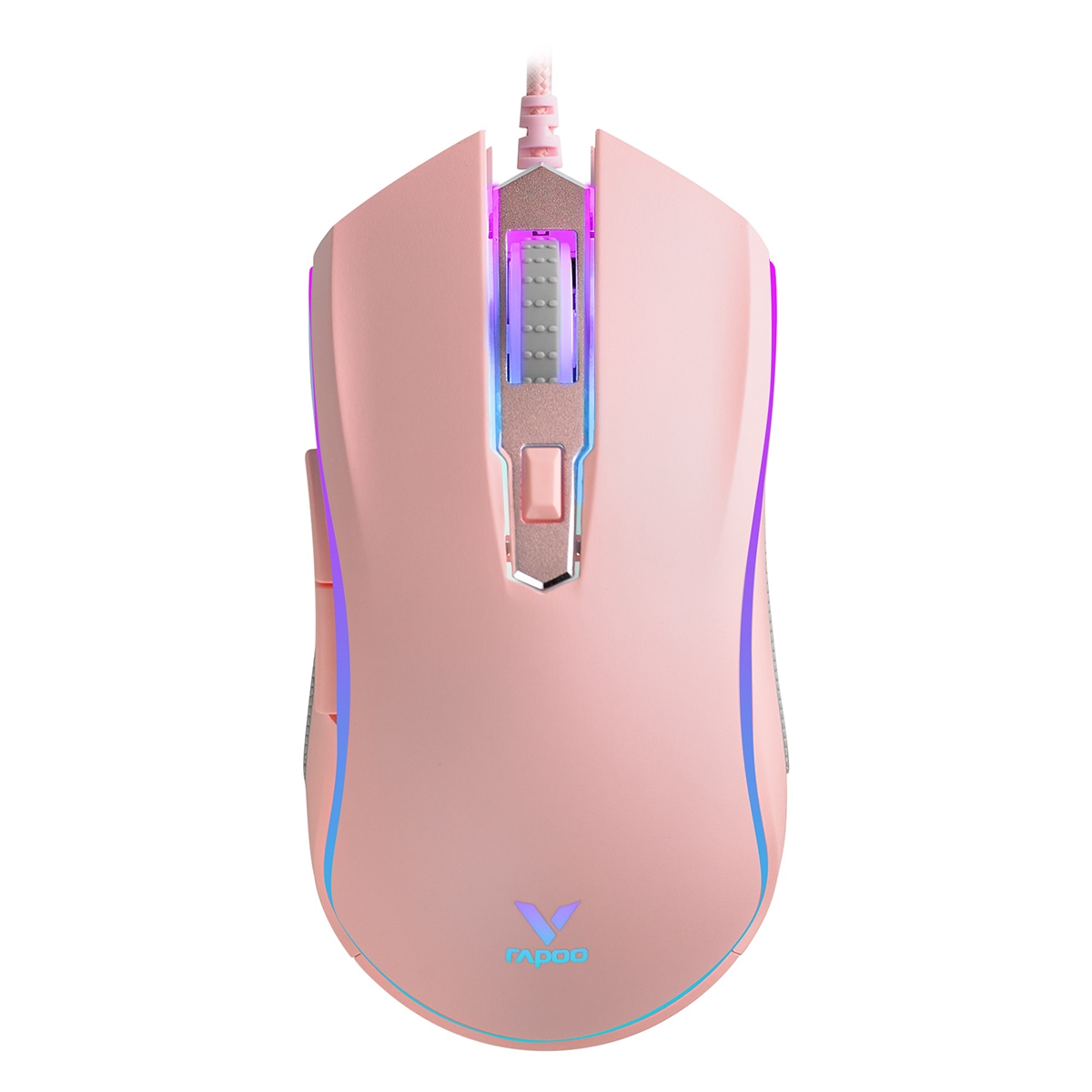 RAPOO [V305-PK] Wired RGB Optical Gaming Mouse- PK