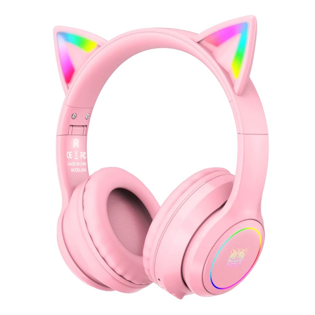 ONIKUMA - B90-PK-RGB 小貓耳(RGB)藍牙5.0耳機