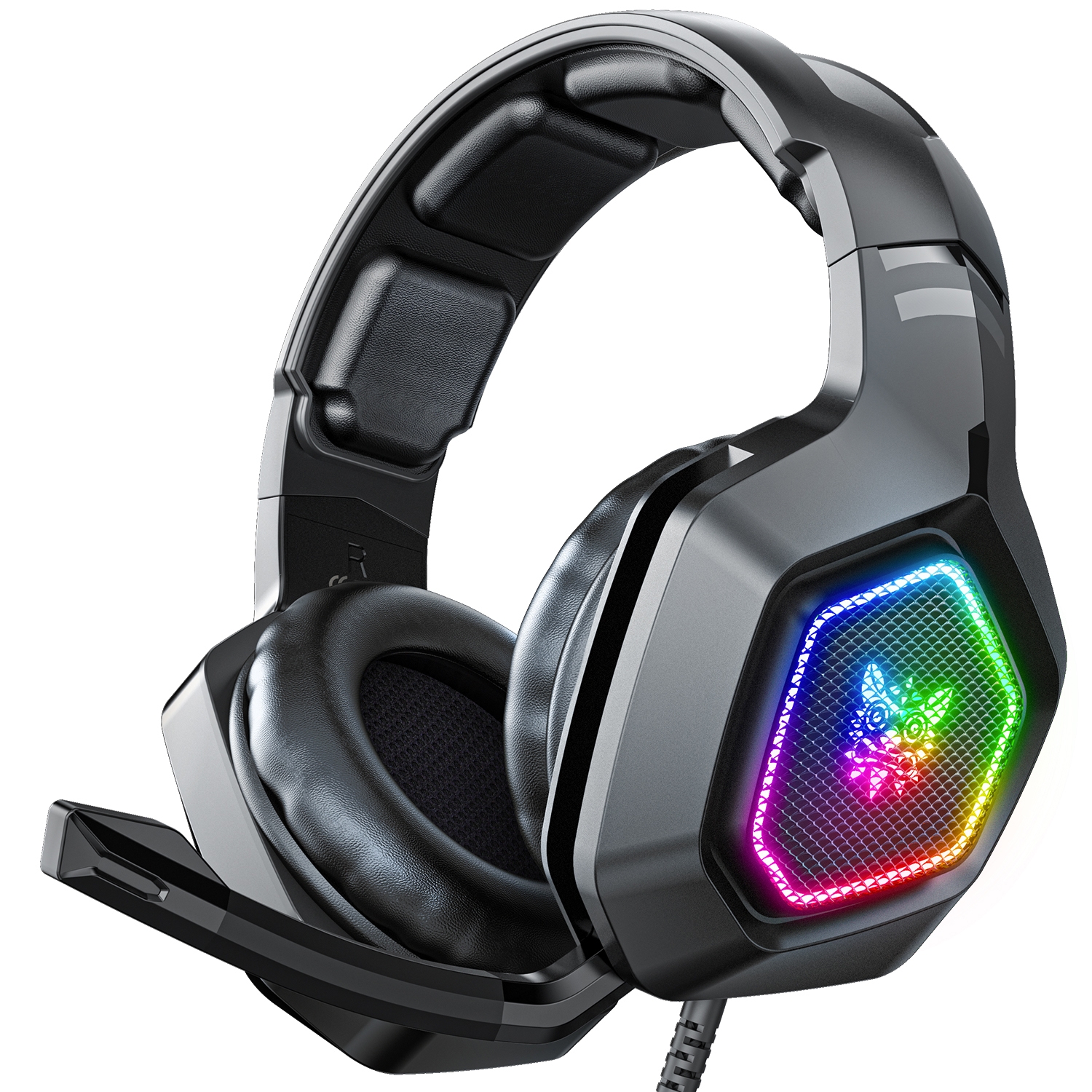 ONIKUMA [K10-BK-USB71-RGB] 電競級 (RGB變色) 7.1聲道耳機麥克風