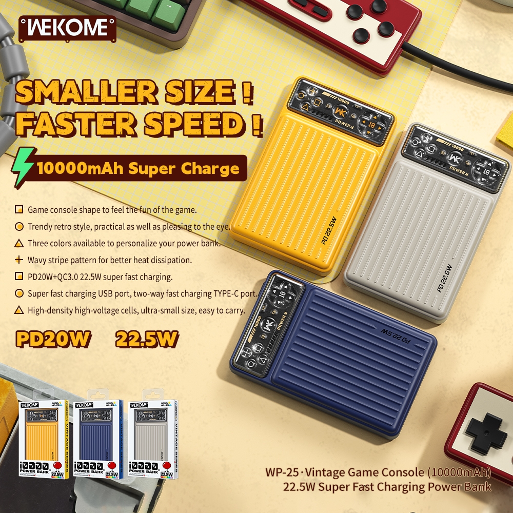 WEKOME - WP-29 22.5W 磁吸移動電源Power Bank 10000mAh