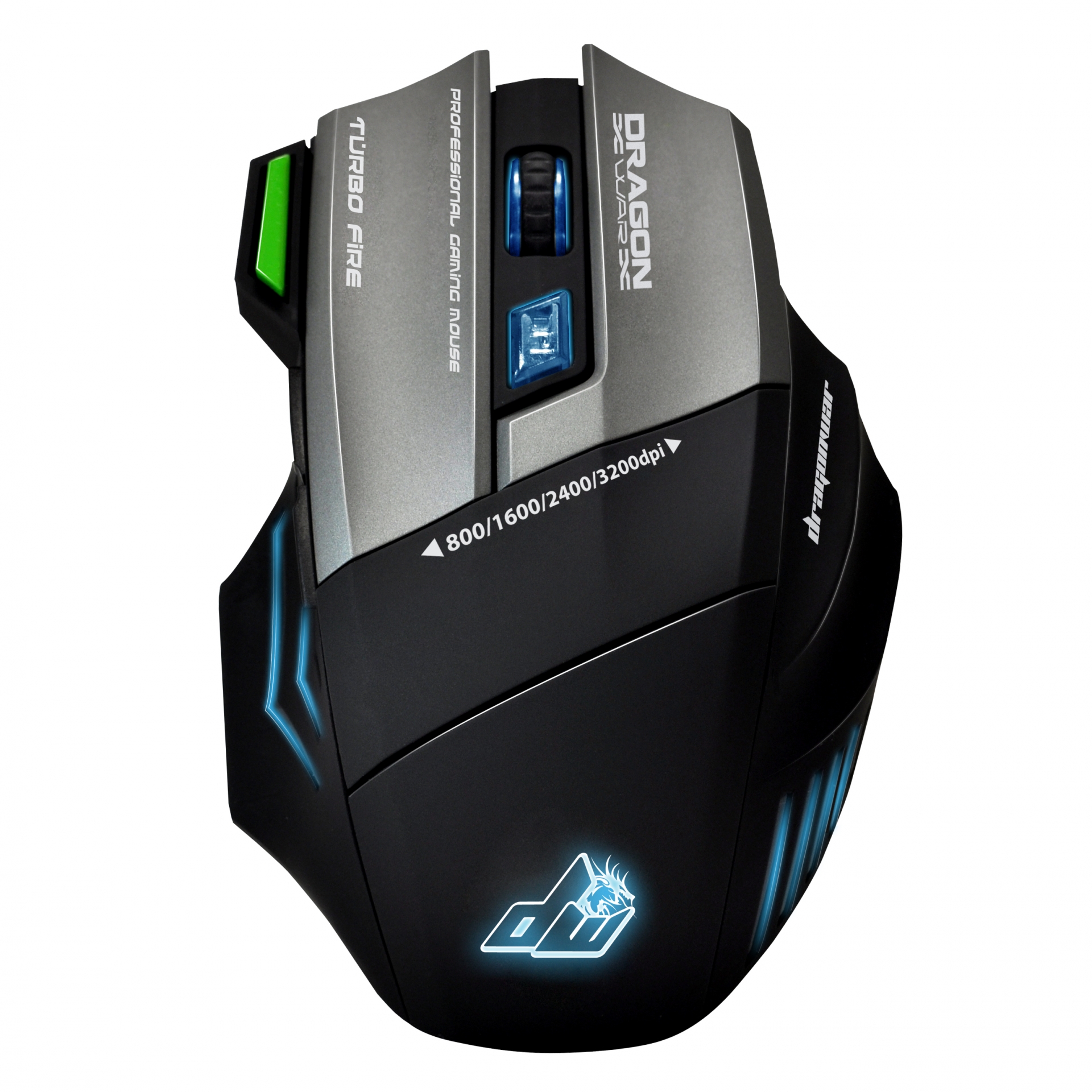 Dragon War - G9 可編程光學 有線 3200dpi 電競滑鼠 遊戲滑鼠 送速度型Mouse Pad