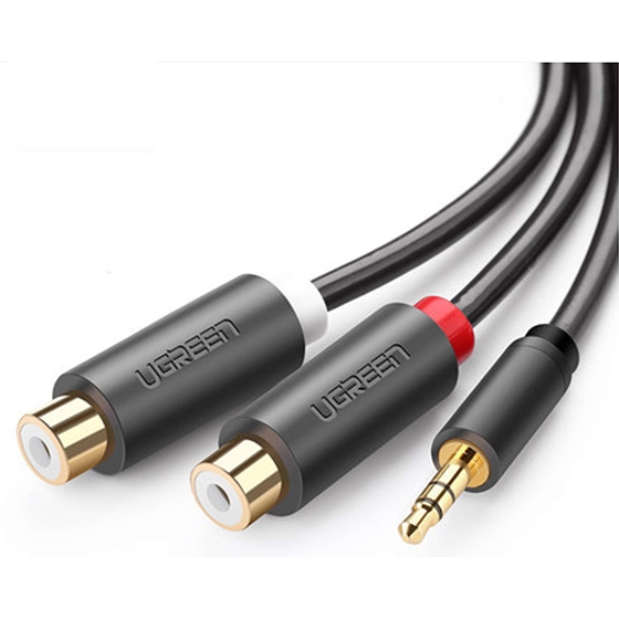 UGREEN AV116-F [10547] 3.5mm 音頻一分二 RCA (母)