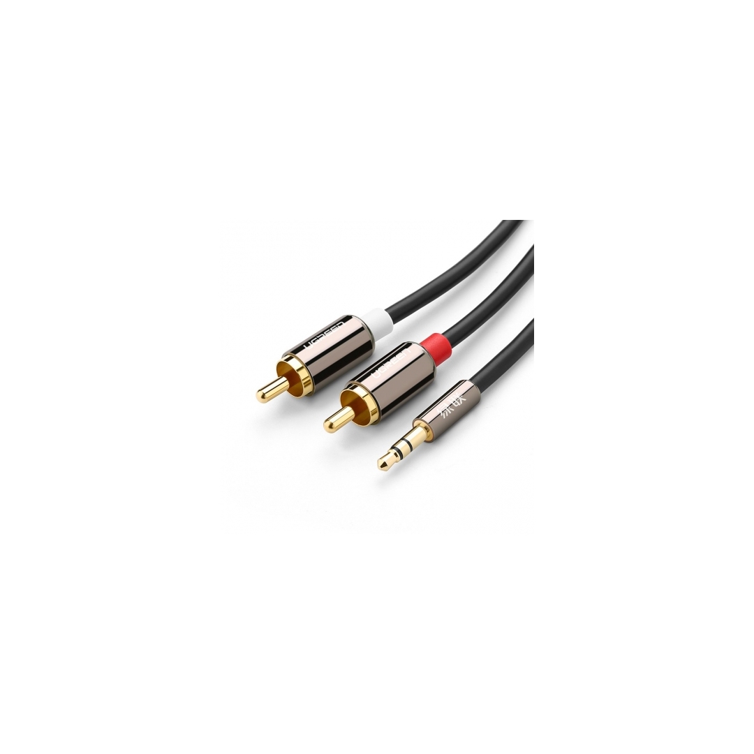 UGREEN AV116 [10584] 3.5轉2RCA 公公 (紅白)音頻線  - 2M