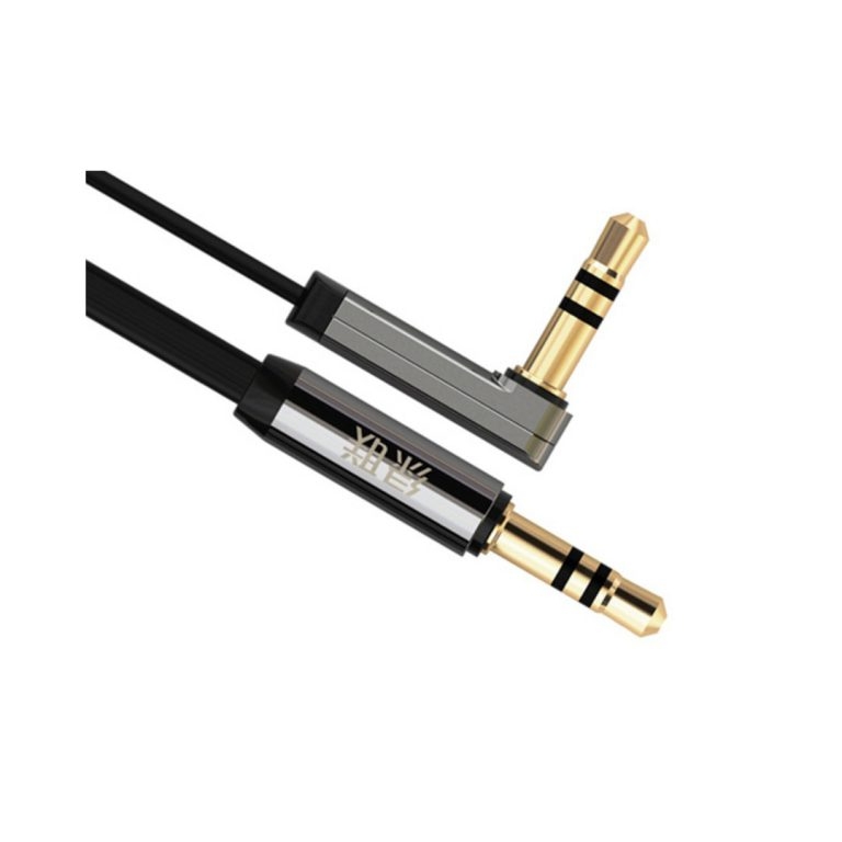 UGREEN AV119-B [10599] 3.5mm 音頻單邊直角-扁線 - 2M