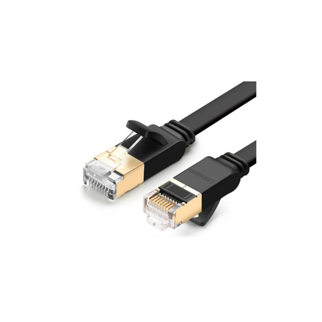 UGREEN NW106-A [11261] 扁線 - STP Cat 7 萬兆雙屏蔽網線 STP Cat7 Ethernet cable 2M