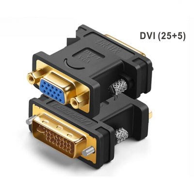 UGREEN UG20122 [20122] DVI (24+5) To VGA 轉接頭 Black