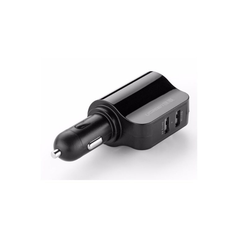 UGREEN CD115 [20394] 3.4A 雙USB汔車充電器-帶點煙器 Black