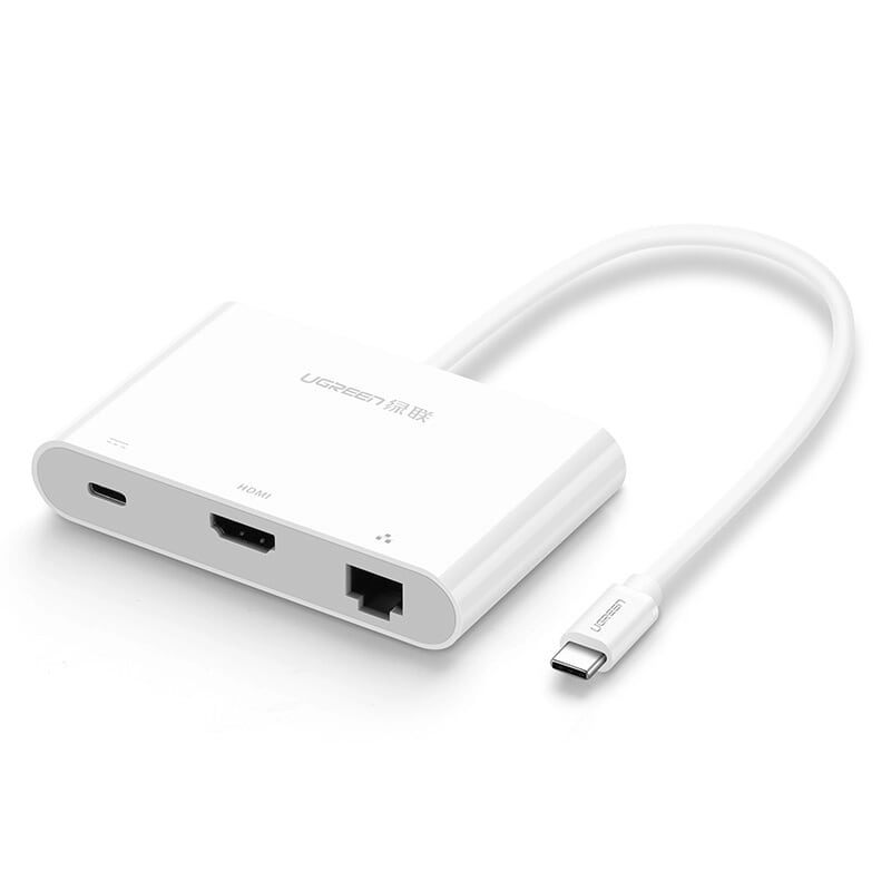 UGREEN [30440] TypeC多功能轉換器 HDMI-4K/Type-C+USB x 2+Lan 10/100Mbps