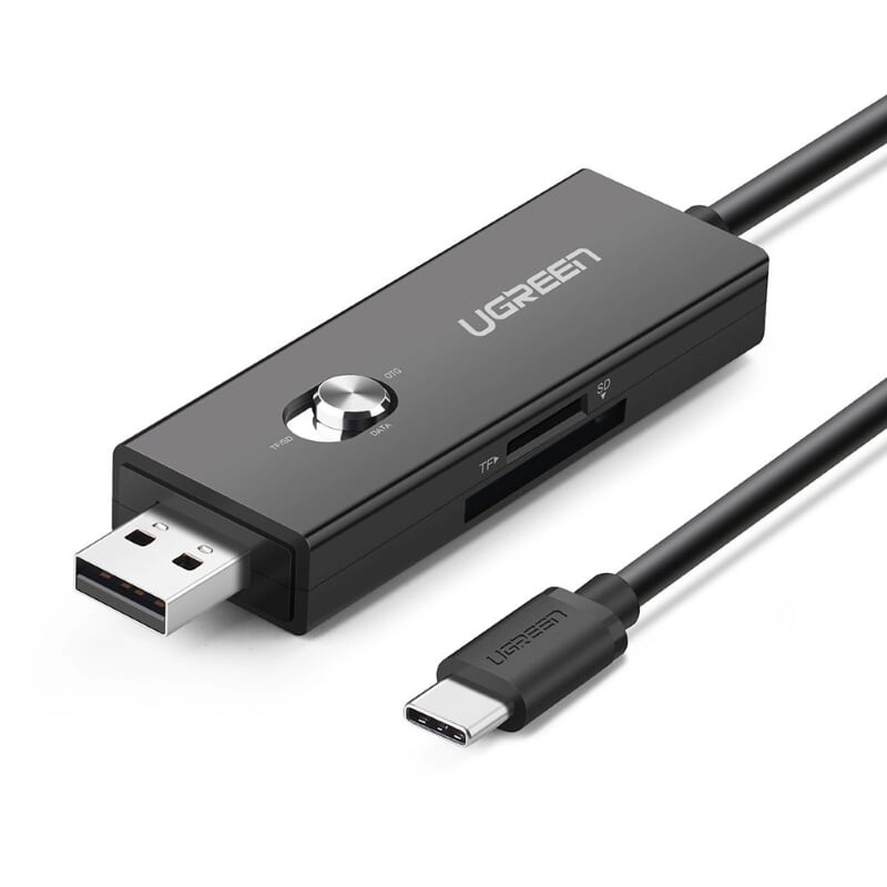 UGREEN US191 [30520] Type-C>USB 2.0 Cable數據充電連 CARD READER