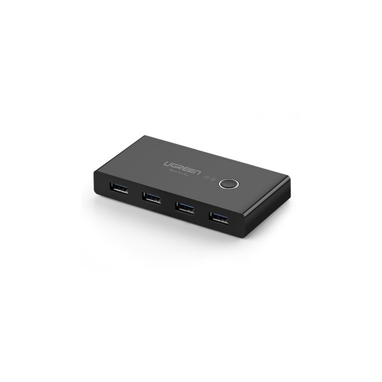 UGREEN US216-A [30768] USB 3.0 切換器 (兩進四出) - Black